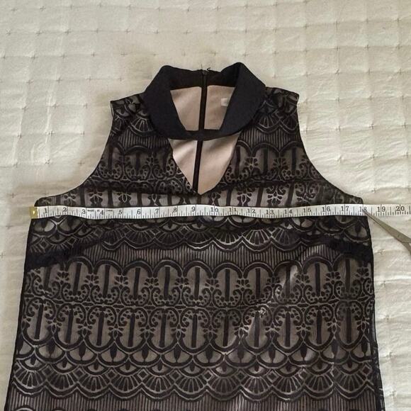 London Times 20's Style Halter Dress with Collar Women's 4 | Black | EUC - Picture 10 of 10